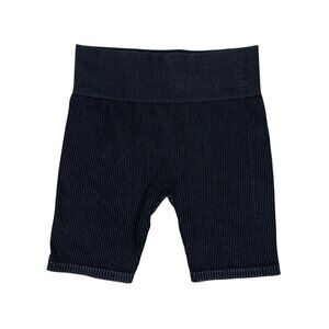 Gypsy And Jade Ribbed Biker Shorts High Waist Stretch Lounge Athleisure S M